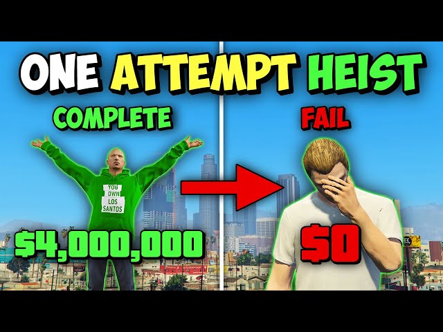 Can You Complete My Heist in One Attempt for $4 Million in GTA Online?!?