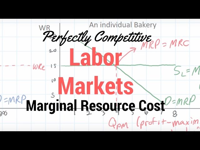 Marginal Resource Cost for a Perfectly Competitive Employer - part 1