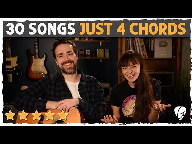 Top 30 Easy Guitar Songs - ONLY 4 Chords (G Em C D)!