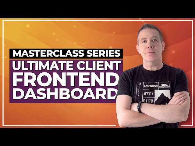 Create the ULTIMATE WordPress Custom Frontend Dashboard for Clients | Elementor Pro