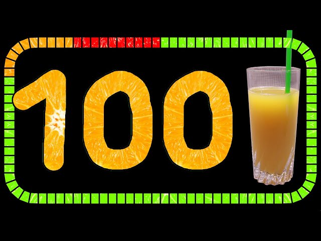 100 Second Timer Orange Juice 🍊 Countdown