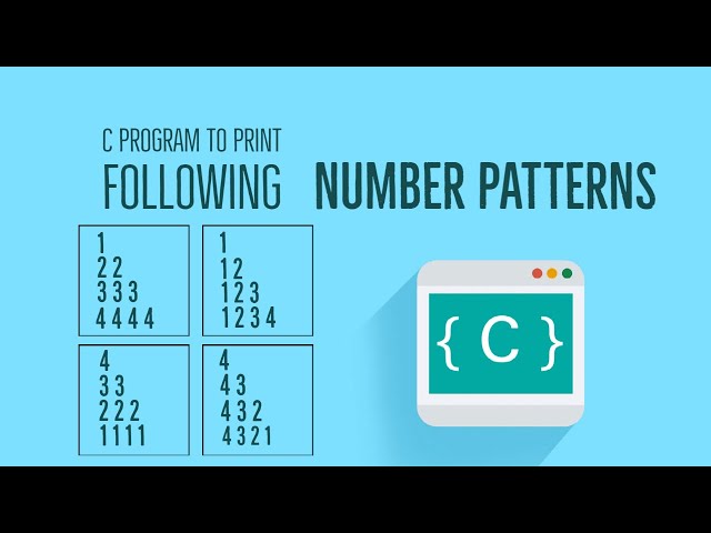 C Program to print given number patterns