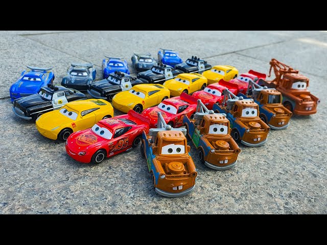 Looking for Disney Pixar Cars On the Rocky Road: Lightning Mcqueen, Sheriff, Snot Rod, Tow Mater