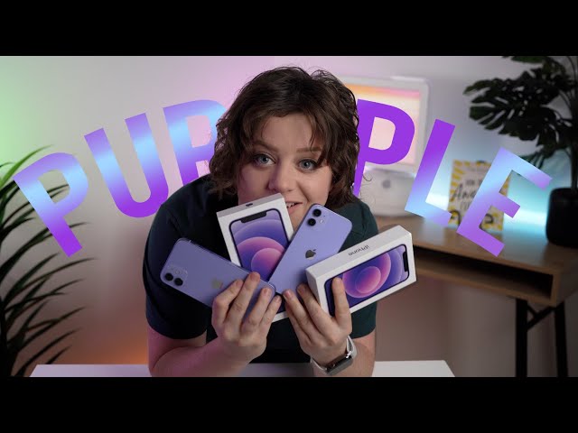 Purple iPhone 12 Mini & Purple iPhone 12 Unboxing + Apple Case Accessories