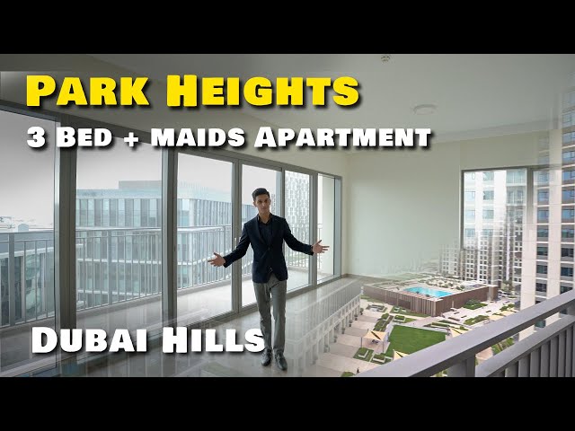 Walkthrough 3 Bedroom apartment in Park Heights , Dubai Hills Estate