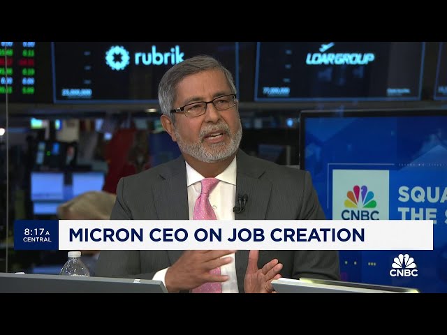 Micron CEO on $6.1B CHIPS Act grant: Excited to bring leading-edge chip manufacturing to the U.S.