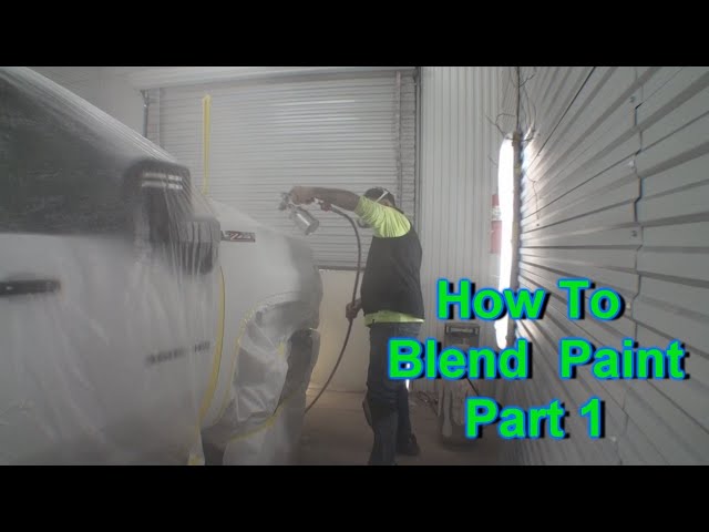 How to Blend Paint On A Car Or Truck - Automotive Paint And Body Tech Tips - Part 1