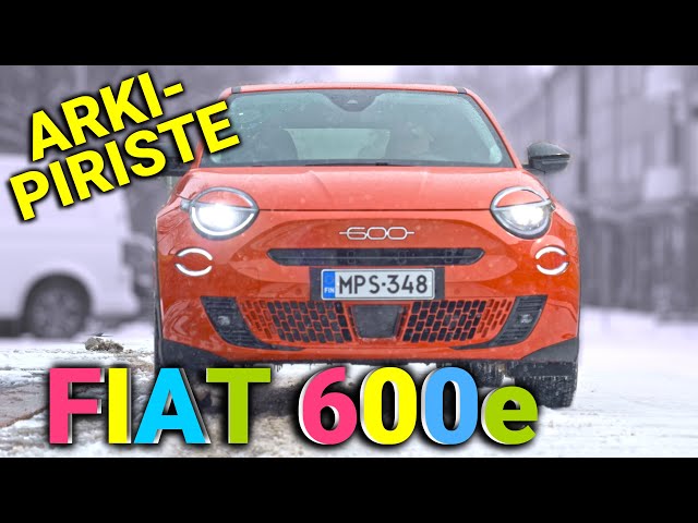 502. Fiat 600e, huulipuna-auto kääntää päitä ***HINTA LASKI JUURI 5000€!!***