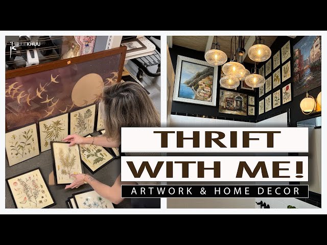 SHOP WITH ME: My BEST Thrift Shopping Tips! (Art + Home Decor)