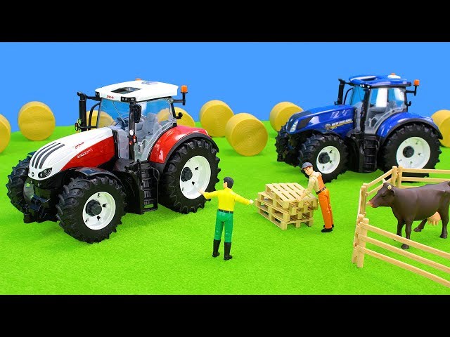 Traktor & Bagger in Spielzeug City | Bruder Autos, Lastwagen & Spielsachen Unboxing Kinderfilm