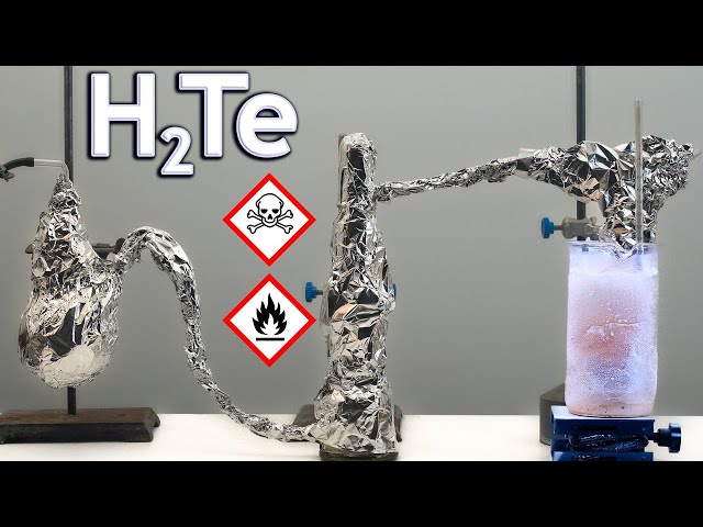 This Gas Decomposes in Light! Liquid Hydrogen Telluride: Synthesis, Reactions, and Hazards.