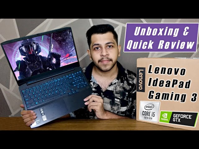Lenovo IdeaPad Gaming 3 Intel i5 10300H | Unboxing & Quick Review | Gaming Laptop Under 60000 |