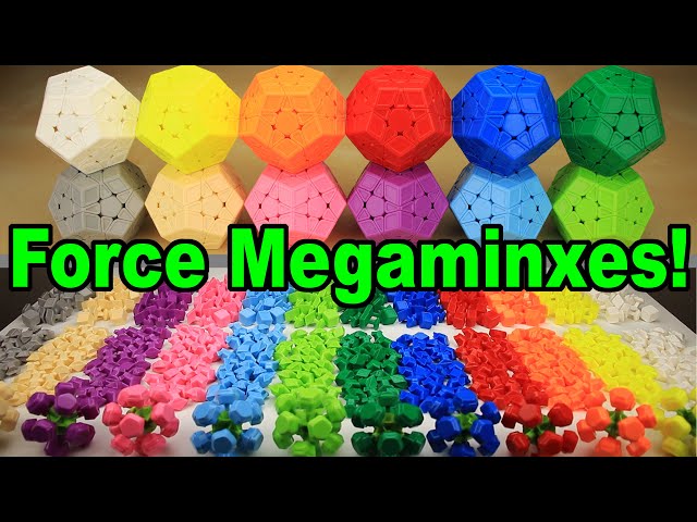 Making MEGAMINX Force Cubes - Time Lapse