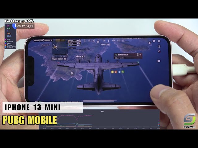 iPhone 13 Mini test game PUBG Mobile 2024 | Apple A15 Bionic