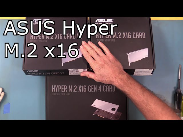ASUS Hyper M.2 x16 Card V2 PCIe 3.0 Comparison Tutorial Install
