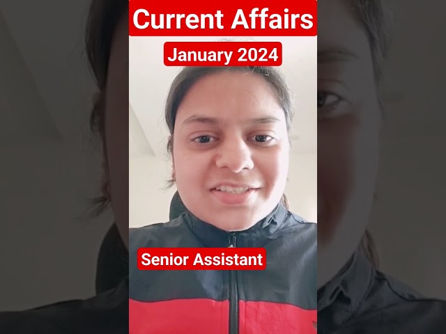 January current affairs for psssb senior assistant inspector #electricenglish #psssbseniorassistant