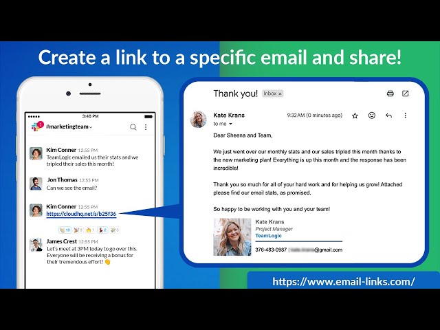 Create a link to a specific email right from your phone 📲 🔗