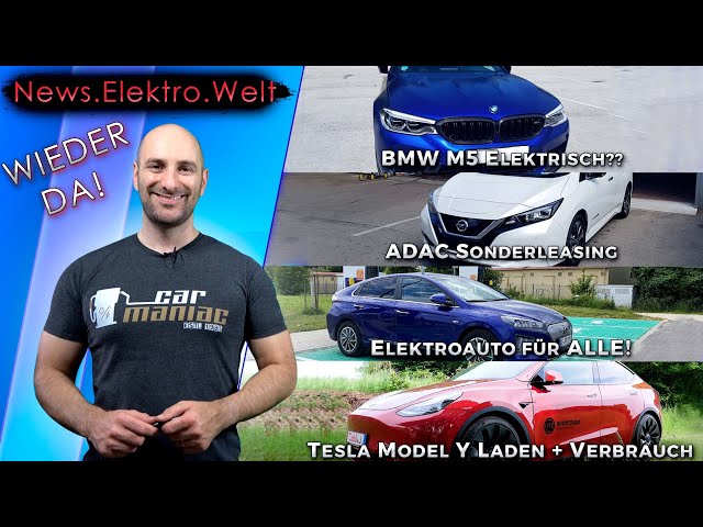 #NEWSFLASH: Tesla Model Y Laden+Verbrauch, BMW M5 Elektro, Mercedes EQV, Große Elektro Studie kommt