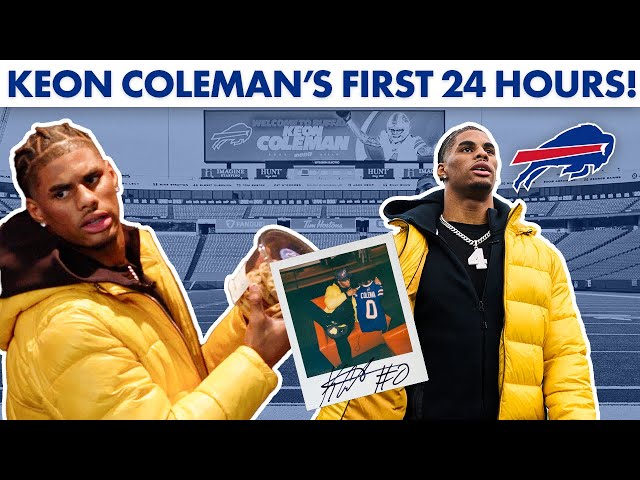 Exclusive, Behind-The-Scenes Look At Keon Coleman's First 24 Hours With The Buffalo Bills!