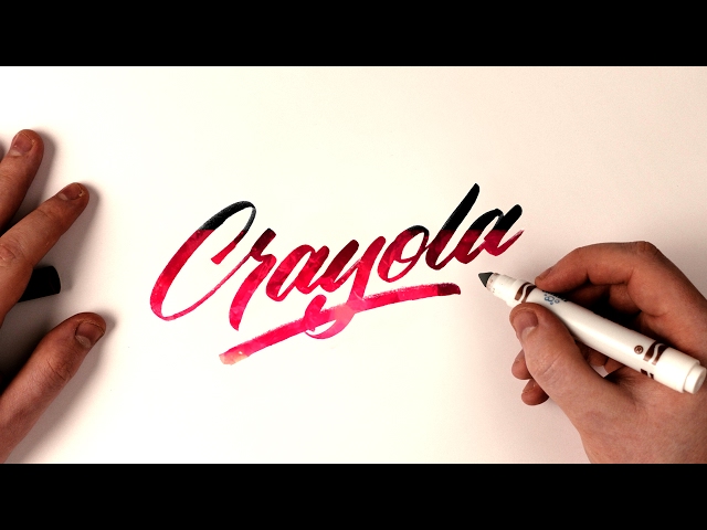 Hand Lettering Tutorial | Crayola Marker Brush Calligraphy 🖌