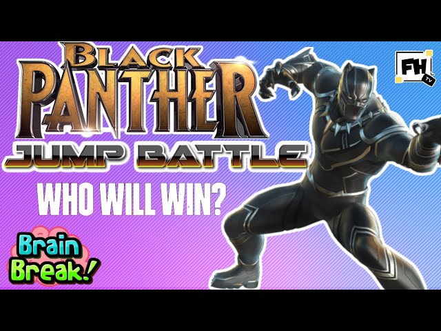 Black Panther Wakanda Forever Jump Battle Kids Brain Break