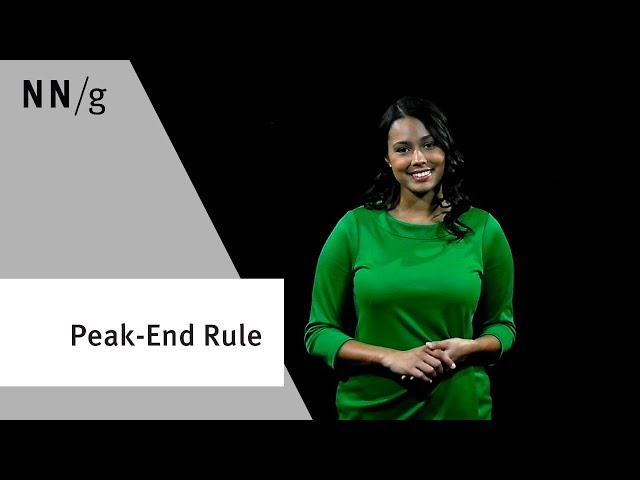 Peak–End Rule: Use to Your Advantage