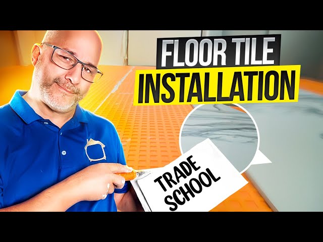 Work With Me Live: How To Install Floor Tile!