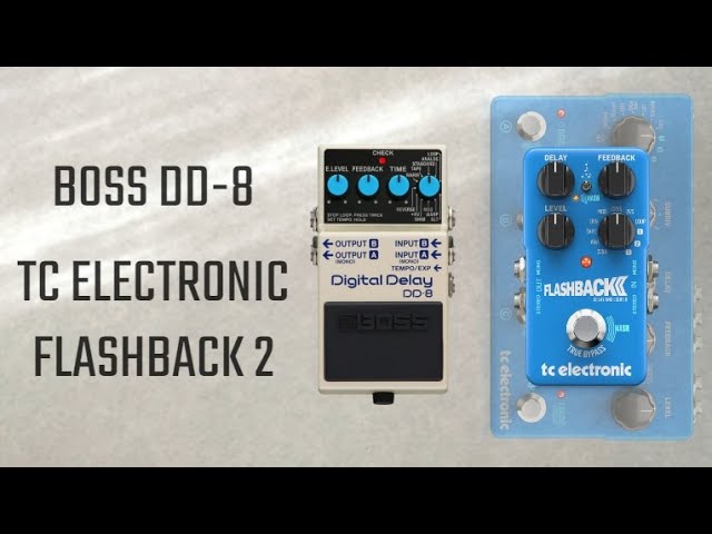 Boss DD-8 & TC Electronic Flashback 2 (Quick Comparison)