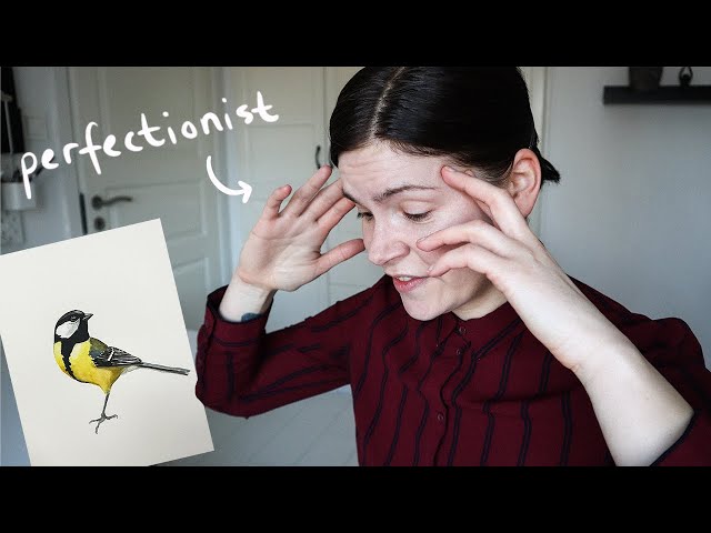 Watercolor struggles + thoughts on perfectionism & self-criticism as an artist (studio vlog)