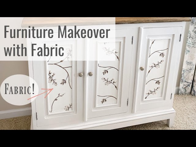 DIY Furniture Makeover | How to Decoupage With Fabric