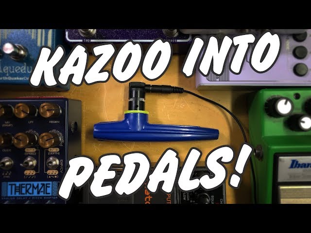 Electric Kazoo into guitar pedals