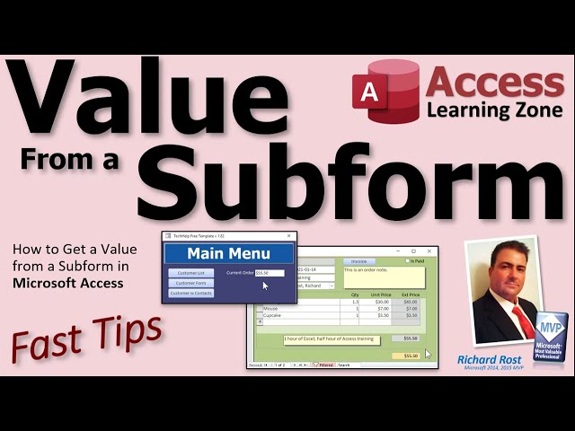 How to Get a Value from a Subform in Microsoft Access