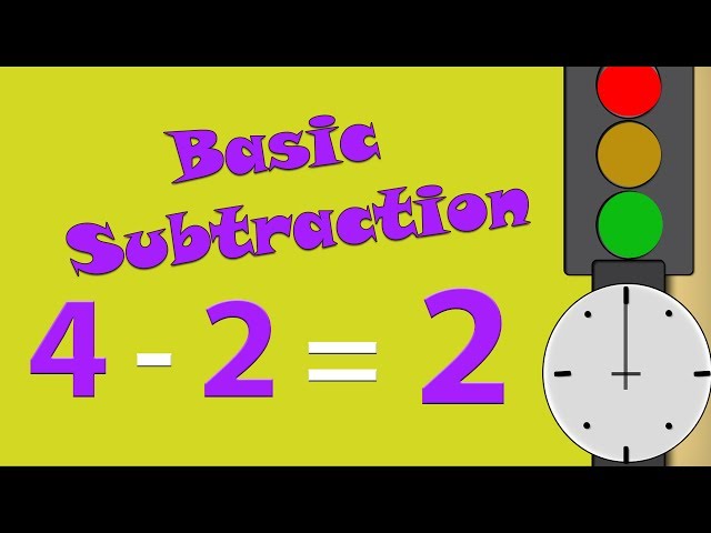 Learn Basic Subtraction For Beginners | Math Lessons - Subtract Numbers | Arithmetic - Minus