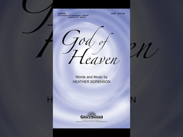 God of Heaven - words and music by Heather Sorenson