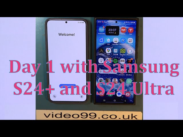 Samsung S24 Plus and S24 Ultra, unbox.