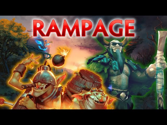 Most RARE & UNUSUAL RAMPAGES in Dota 2 - Vol. 2