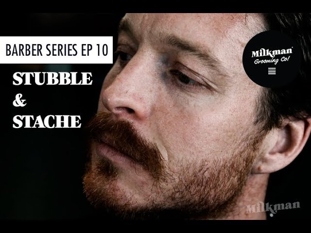 STUBBLE & STACHE (Barber Beard Trim & Shave Series Ep 10)