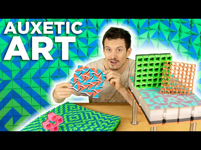 Auxetic Art (win a 3D printer!)