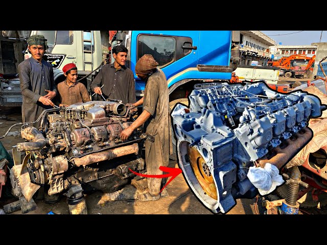 Mercedes Truck 8 Cylinder Engine Full Fitting With New Technique