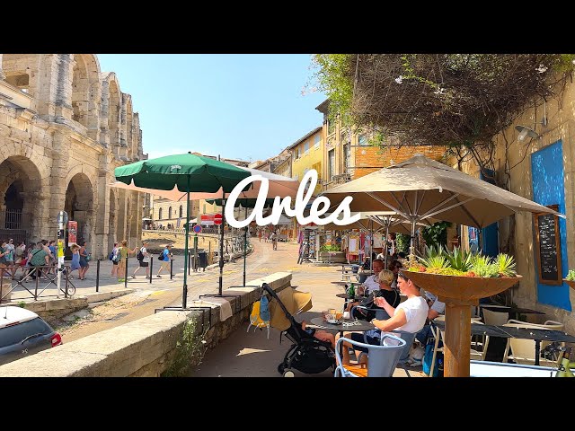 [4K]🇫🇷 Walking tour of Arles, once a provincial capital of ancient Rome & beloved by Van Gogh. 2023