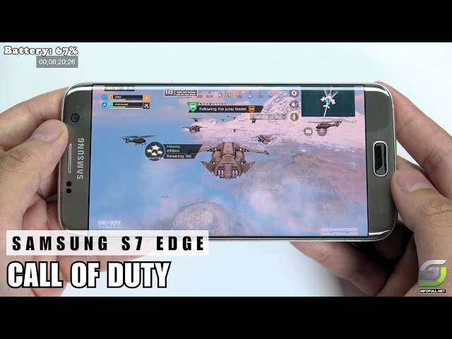 Samsung Galaxy S7 Edge test game Call of Duty Mobile CODM
