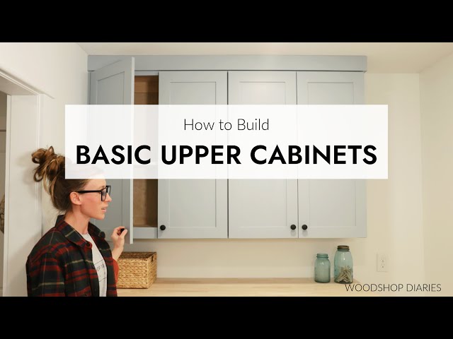How to Build Basic Upper Cabinets | EASY DIY Wall Cabinets