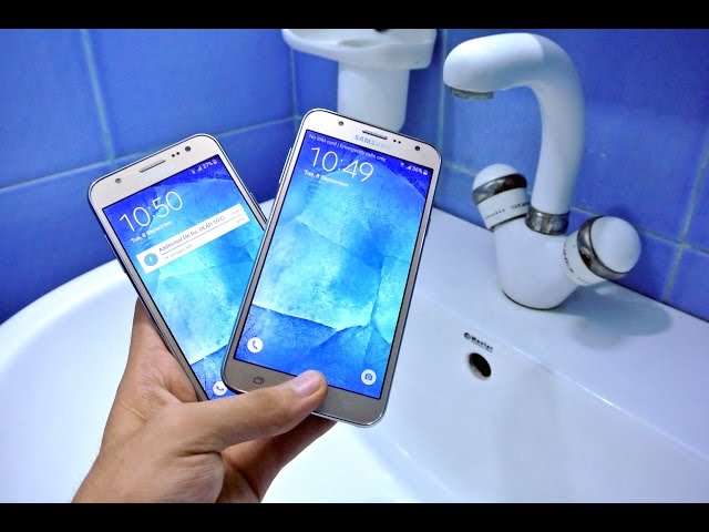 Samsung Galaxy J7 vs J5 - Water Test HD