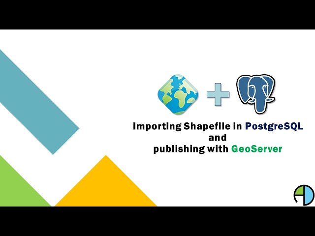 Importing Shapefiles into PostgreSQL and publishing WMS services using GeoServer.