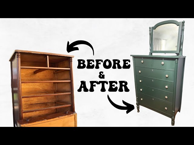 Refinishing Antique Dresser / Flipping Thrifted Furniture to Sell