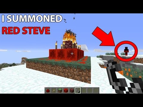 How I Summoned RED STEVE to my Minecraft World (Full Minecraft Documentary)