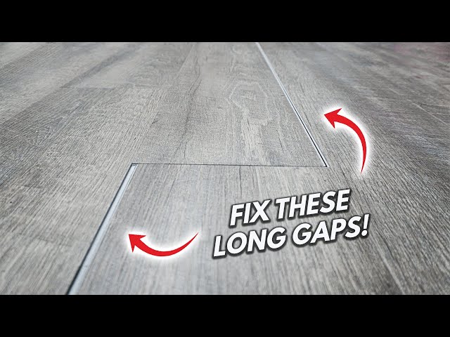 How To Fix Long Gaps In Flooring! (Laminate, Vinyl LVP &  Engineered Wood Floors) | DIY TIP & TRICK