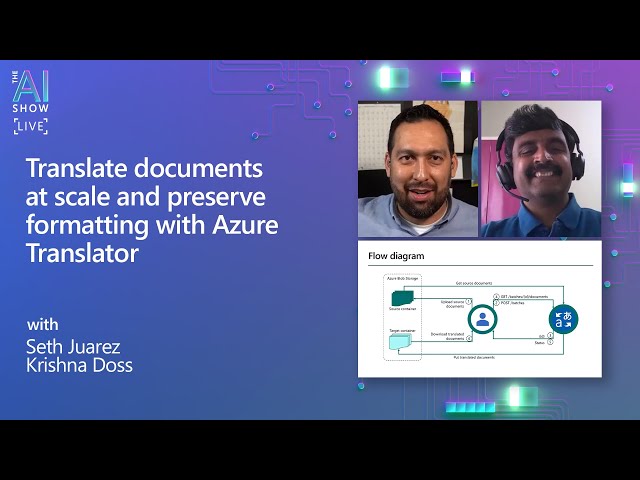 Translate documents at scale and preserve formatting with Azure Translator