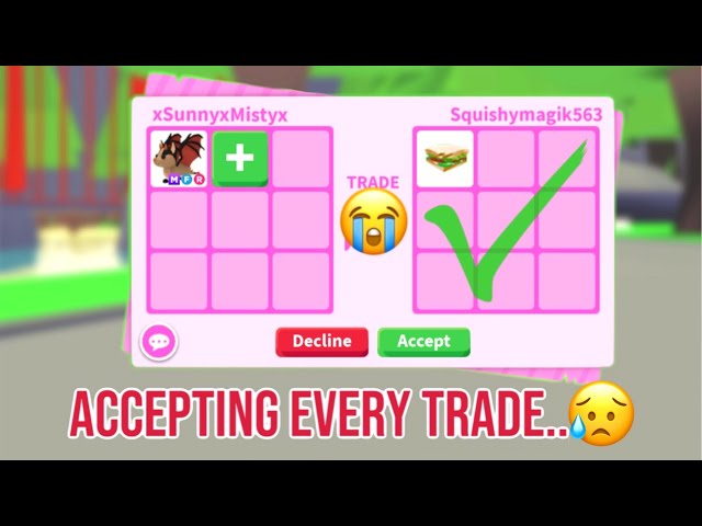 ACCEPTING EVERY TRADE In Adopt Me! *I DID THE WORST TRADES EVER*(Roblox)
