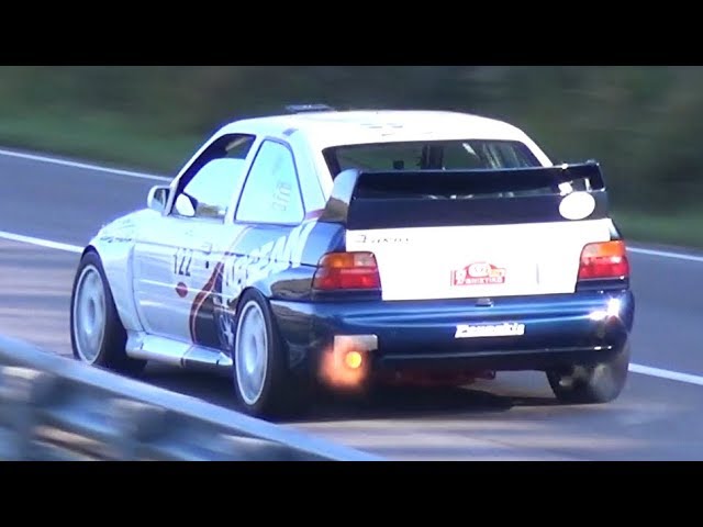 LOUD BANGS turn forest into a BATTLE FIELD! - Ford Escort Cosworth ft. Anti-Lag System!